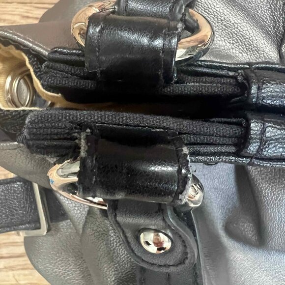 EUC - Miche Oakley Prima Shell Bag Silver Vegan Leather handles & carabiners - Picture 13 of 13